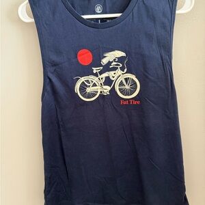 Navy Sleeveless Top